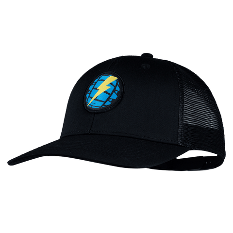 EMBN Globe Black Trucker Cap