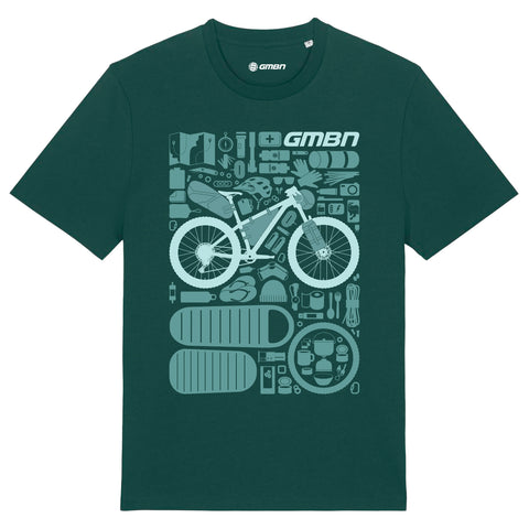 GMBN Bikepacking Components T-Shirt - Glazed Green