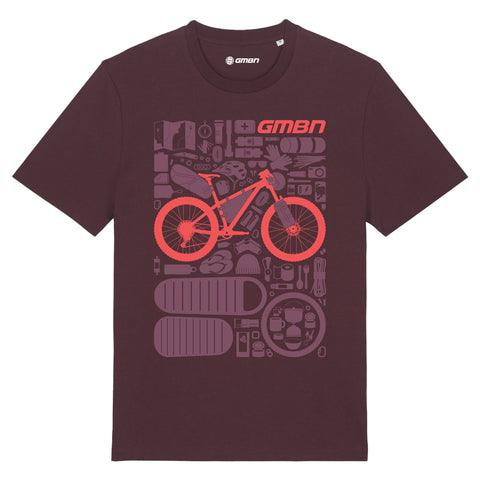 GMBN Bikepacking Components T-Shirt - Dark Purple