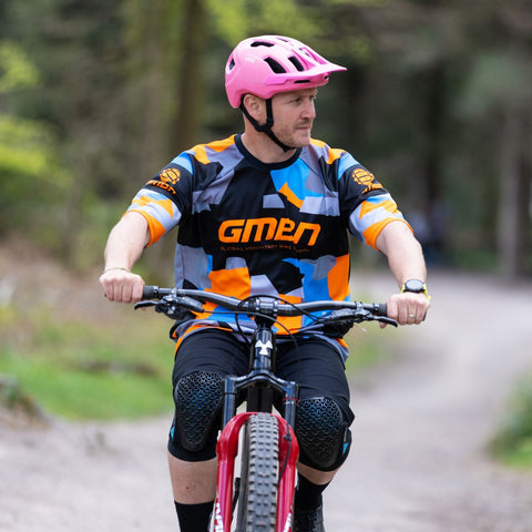 GMBN Archive Camo Jersey Short Sleeve - Orange & Blue