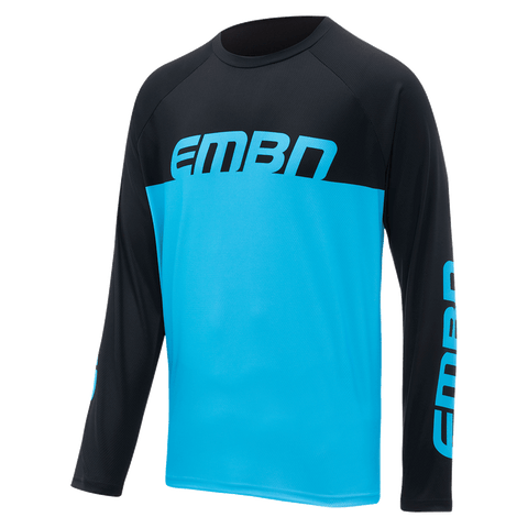 EMBN Blue & Black Long Sleeve Jersey