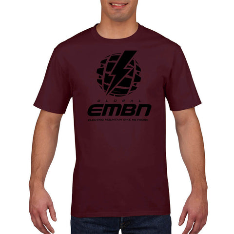 EMBN Classic T-Shirt - Burgundy & Black