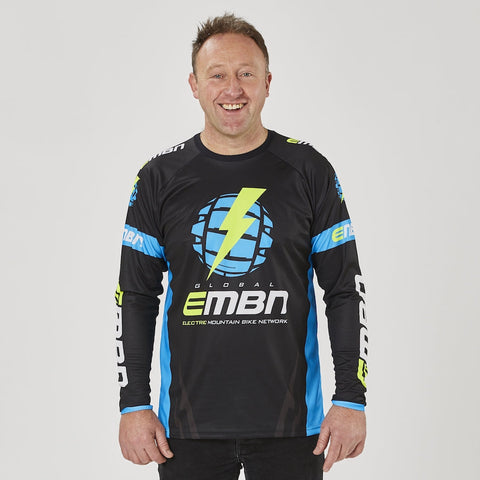 EMBN Team Jersey Long Sleeve - Black & Blue