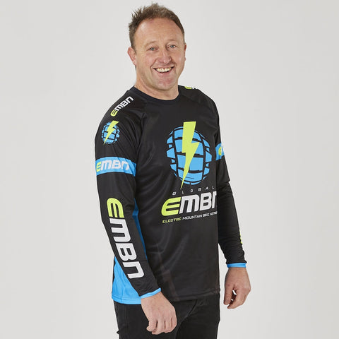 EMBN Team Jersey Long Sleeve - Black & Blue