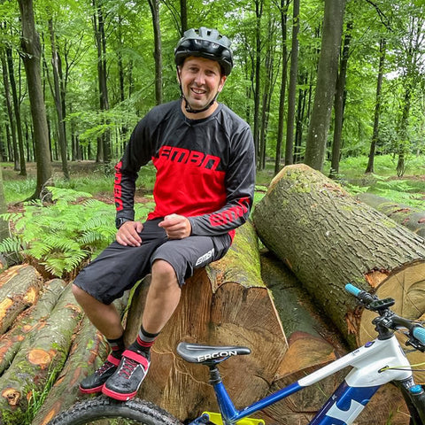 EMBN Red & Black Long Sleeve Jersey