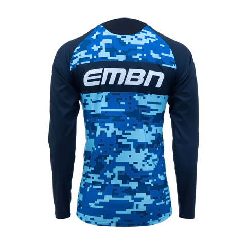 EMBN Camo Blue Long Sleeve Jersey