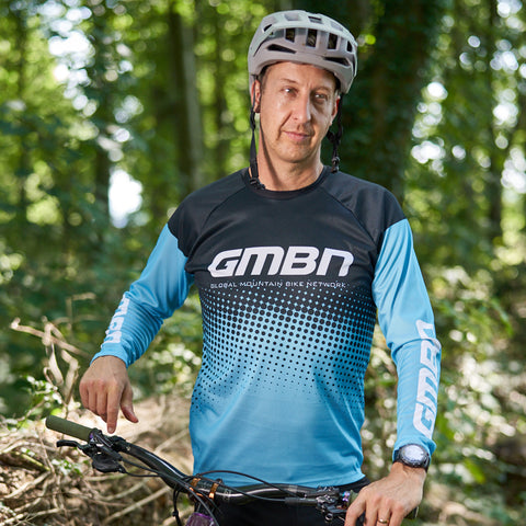 GMBN Descent Jersey Long Sleeve - Gradient Blue