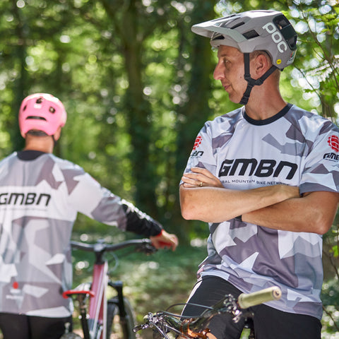 GMBN Archive Camo Jersey Short Sleeve - White & Grey