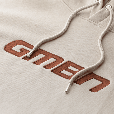 GMBN Embroidered Label Hoodie - Sand