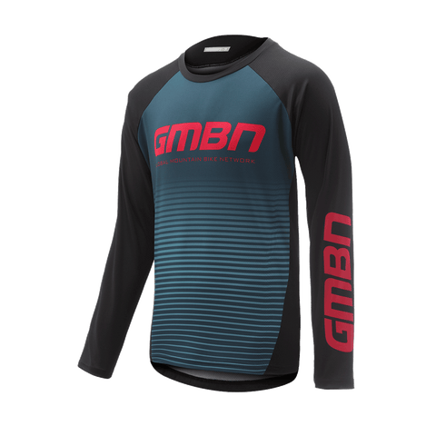 GMBN Descent Jersey Long Sleeve - Navy & Red