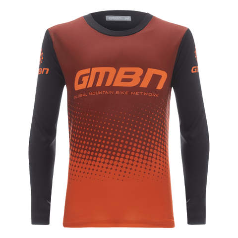 GMBN Kids Descent Jersey Long Sleeve - Gradient Orange