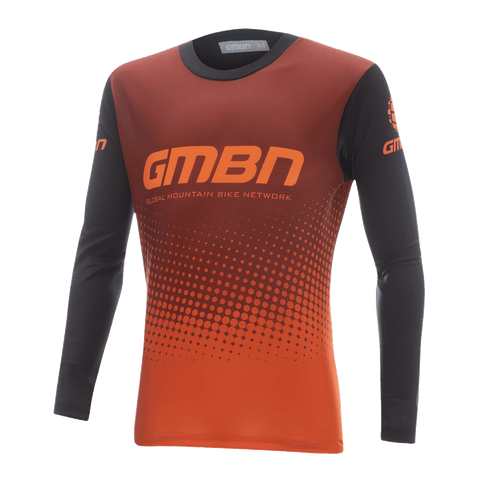 GMBN Kids Descent Jersey Long Sleeve - Gradient Orange