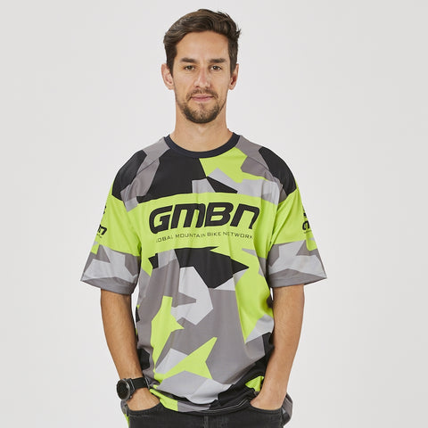 GMBN Archive Camo Jersey Short Sleeve - Green & Grey