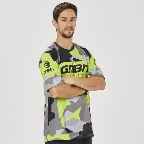 GMBN Archive Camo Jersey Short Sleeve - Green & Grey