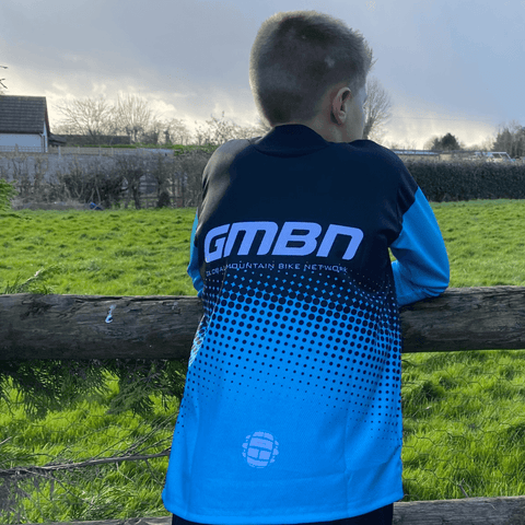 GMBN Kids Descent Jersey Long Sleeve - Gradient Blue