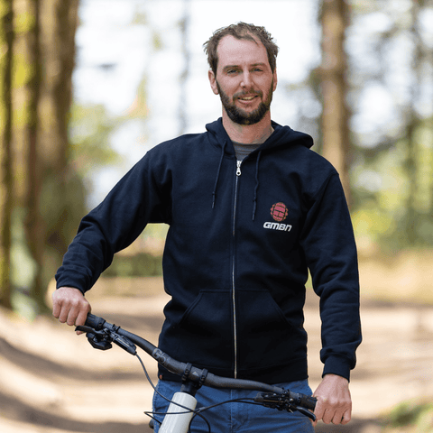 GMBN Classic Zip Up Hoodie - Black