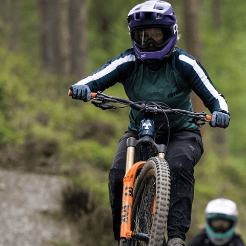 GMBN Descent Jersey Long Sleeve - Sage, Green & White