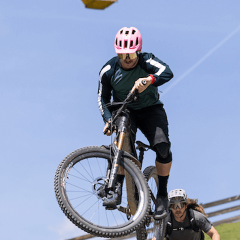 GMBN Descent Jersey Long Sleeve - Sage, Green & White