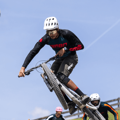 GMBN Descent Jersey Long Sleeve - Navy & Red