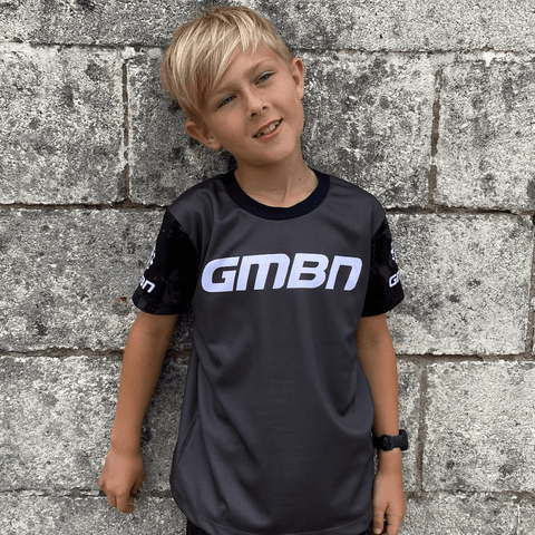 GMBN Kids Mountain Short Sleeve Jersey - Black