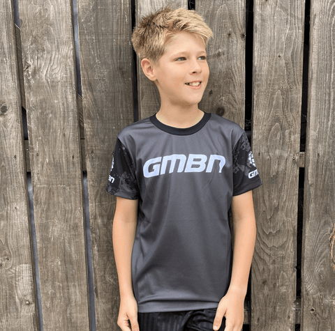 GMBN Kids Mountain Short Sleeve Jersey - Black