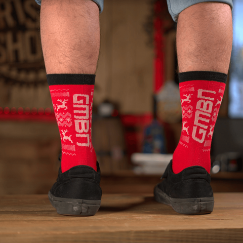 GMBN Christmas Socks - Red