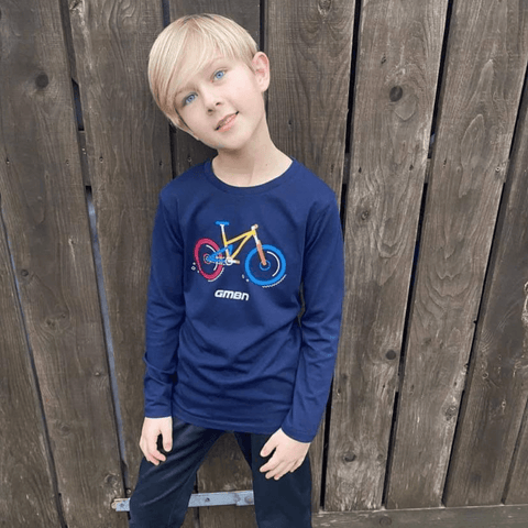 GMBN Kids Long Sleeve Bike T-Shirt