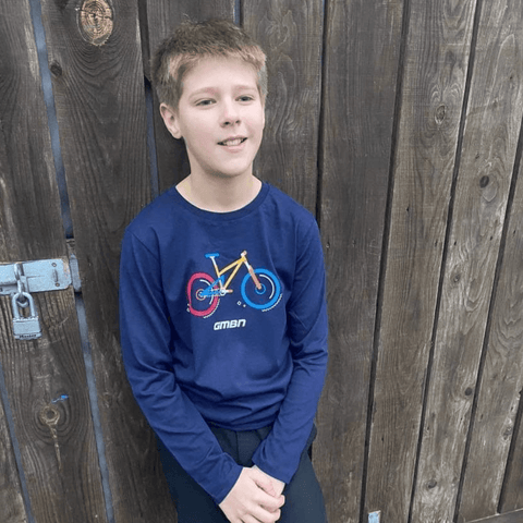 GMBN Kids Long Sleeve Bike T-Shirt