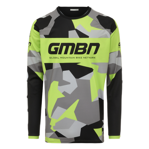 GMBN Archive Camo Jersey Long Sleeve - Green & Grey