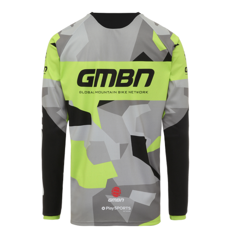 GMBN Archive Camo Jersey Long Sleeve - Green & Grey