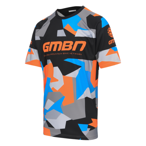 GMBN Archive Camo Jersey Short Sleeve - Orange & Blue