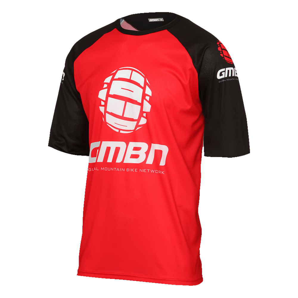 GMBN Park Jersey Short Sleeve - Red & Black