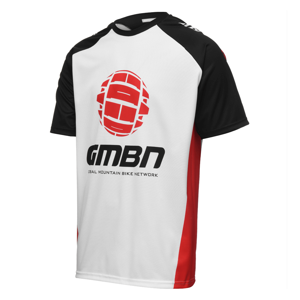 GMBN Park Jersey Short Sleeve - White & Black