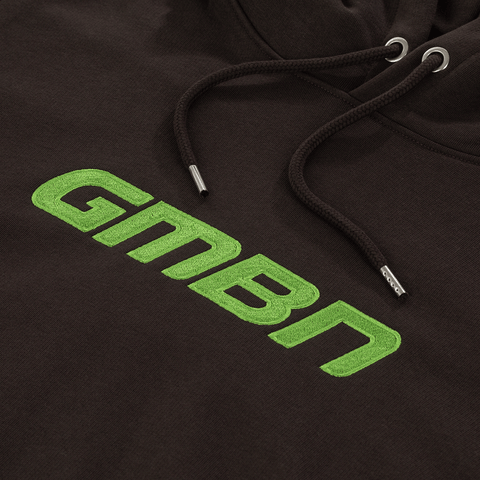 GMBN Embroidered Label Hoodie - Chocolate