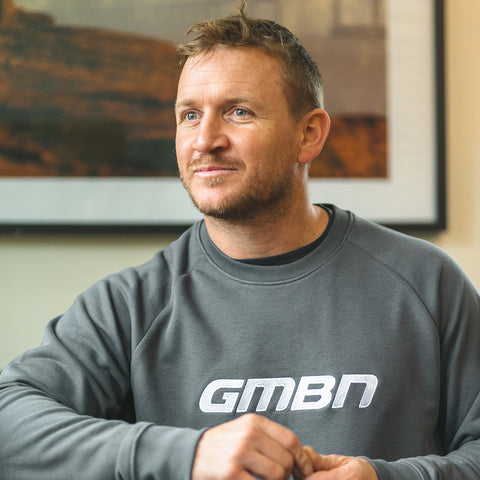 GMBN Embroidered Label Sweatshirt - Grey