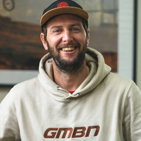 GMBN Embroidered Label Hoodie - Sand